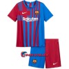 Virallinen Fanipaita + Shortsit FC Barcelona Kotipelipaita 2021-22 - Lasten